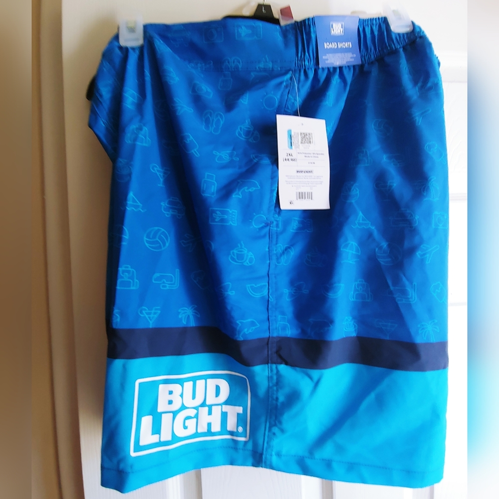 NWT Mens Bud Light 2XL Board Shorts